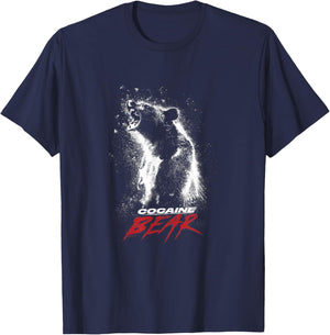 Cocaine Bear Movie Logo T-Shirt - T-Shirt | Navy