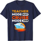 Teacher Cruise Shirt | Cruise Mode Gift Men Women T-Shirt - T-Shirt | Navy