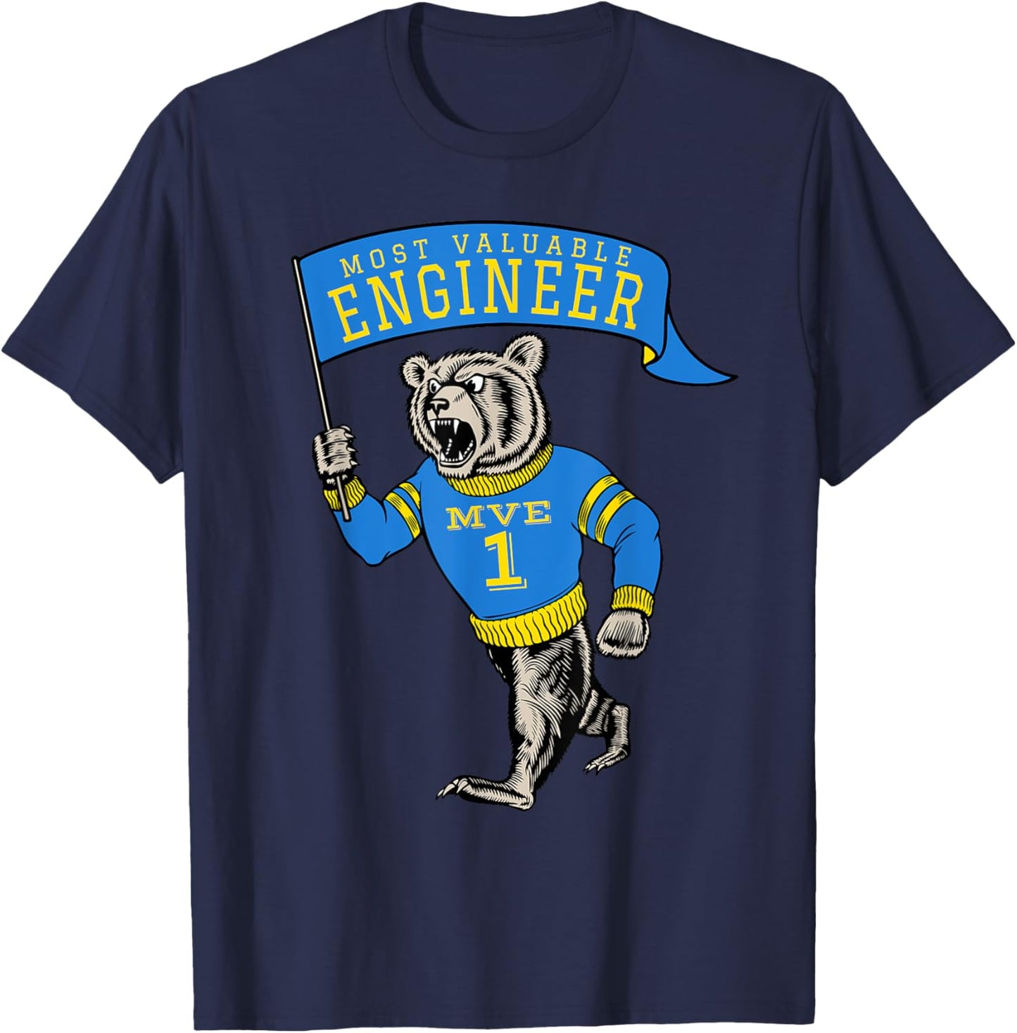 Funny Engineer Saying | Fun Engineering T-Shirt - T-Shirt | Navy