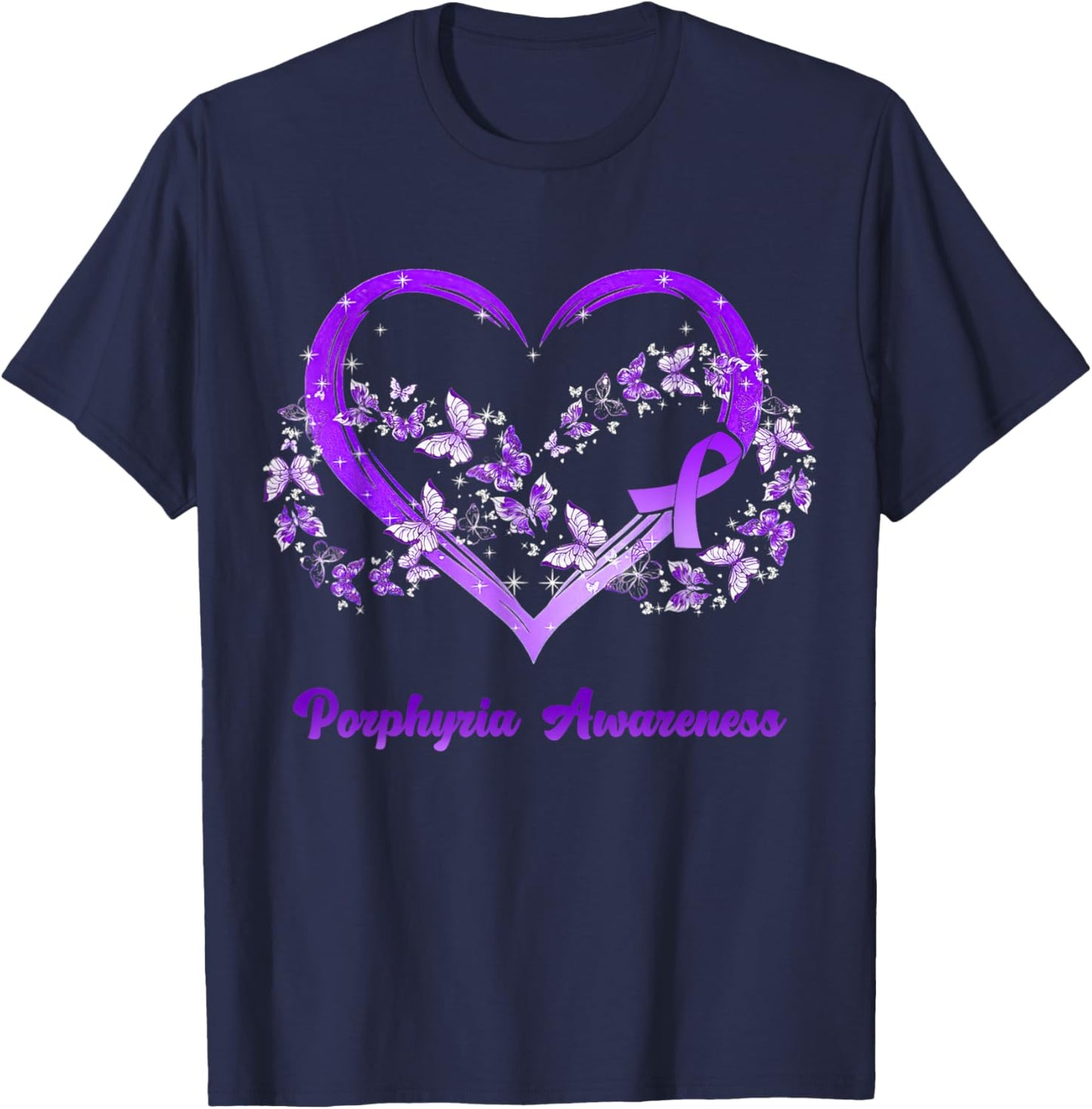 Porphyria Awareness Gifts T-Shirt - T-Shirt | Navy