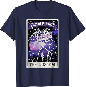Retro Female Vintage Style Rage Women Kids Meme T-Shirt - T-Shirt | Navy