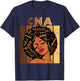 Black CNA Certified Nurse Assistant Afro African American T-Shirt - T-Shirt | Navy