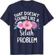 Selah Personalized Cute Flower Girls Selah Name T-Shirt - T-Shirt | Navy