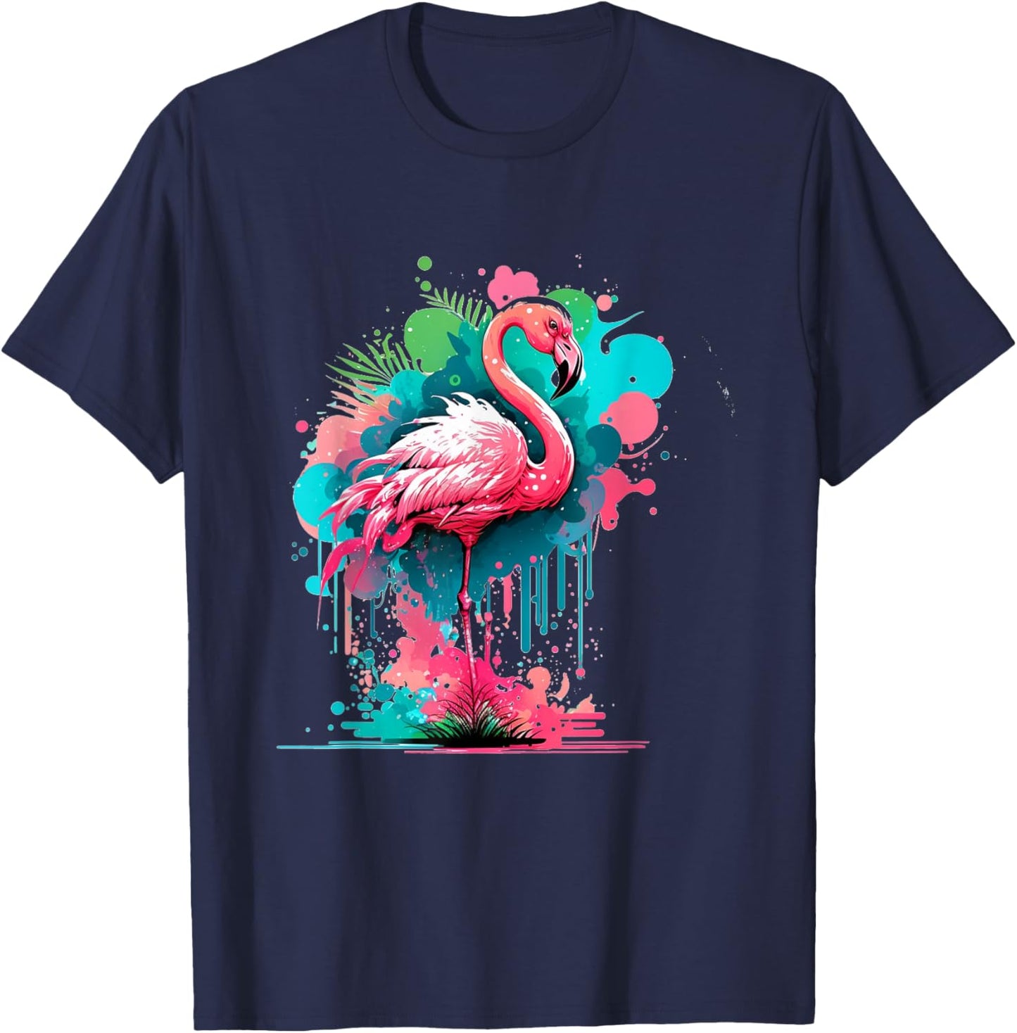 Flamingo T-Shirt - T-Shirt | Navy
