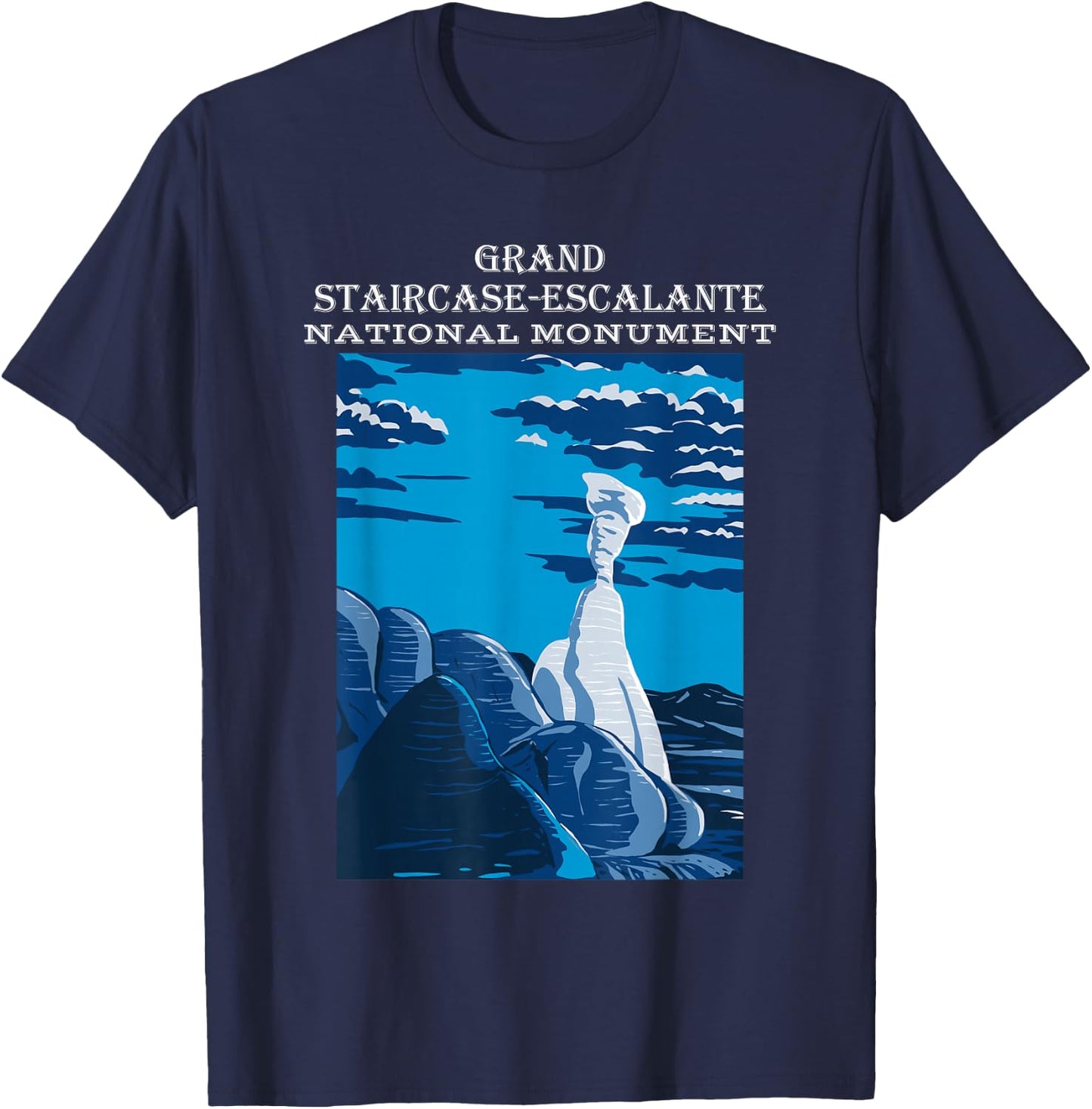 Toadstools Grand Staircase-Escalante National Monument Utah T-Shirt - T-Shirt | Navy