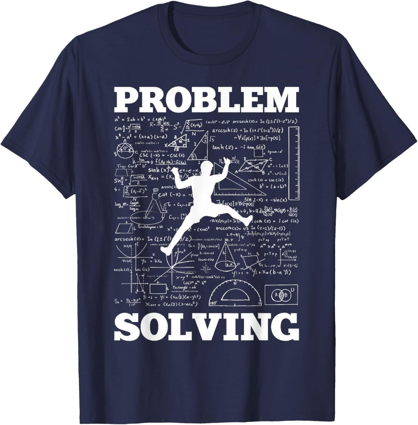 Problem Solving Climber Rock Climbing Bouldering Pun Funny T-Shirt - T-Shirt | Navy