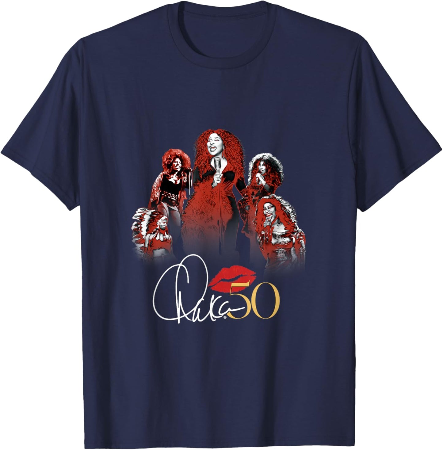 Chaka Khan - Chaka 50 T-Shirt - T-Shirt | Navy