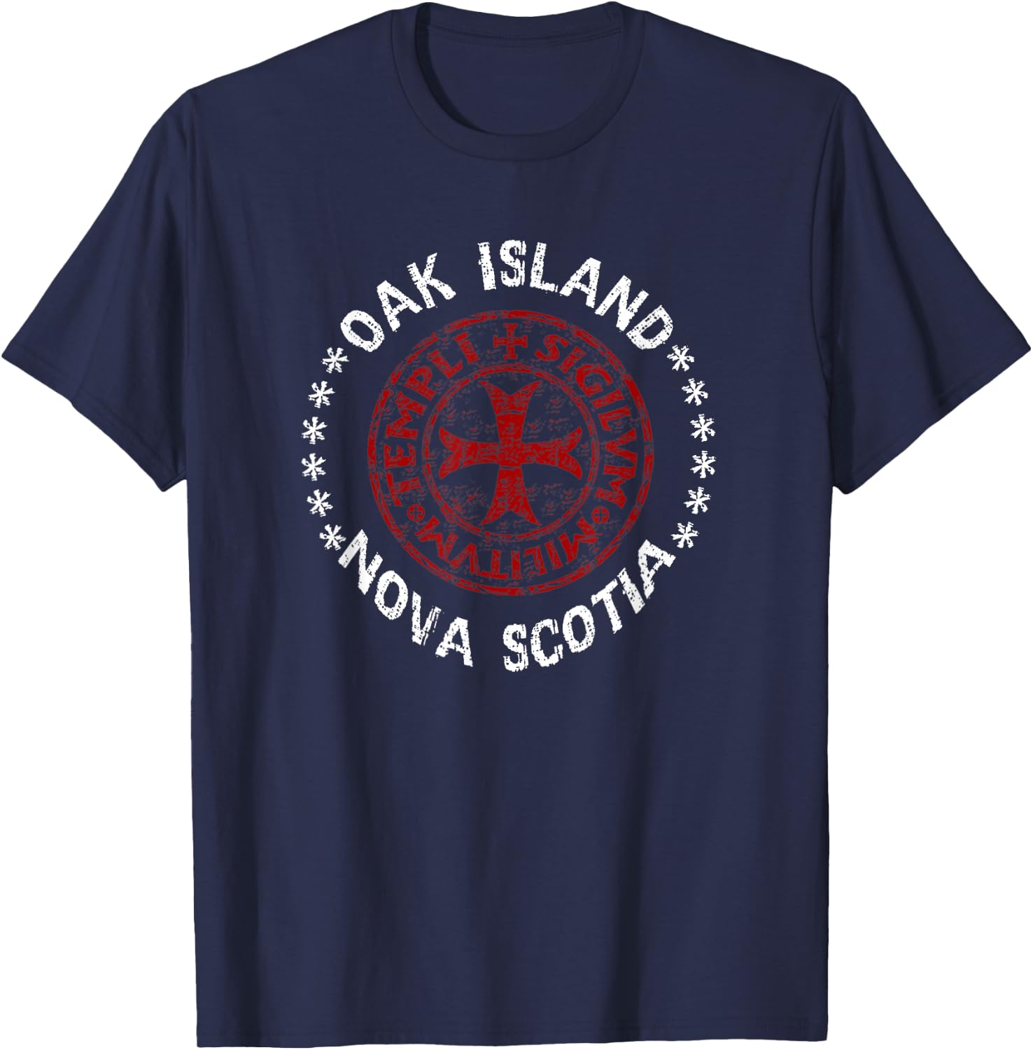 Oak Island Treasure Hunters Mystery Templar Knights Gifts T-Shirt - T-Shirt | Navy