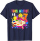 This Artist Is 7 Birthday Party 7th Little Art Painting T-Shirt - T-Shirt | Navy