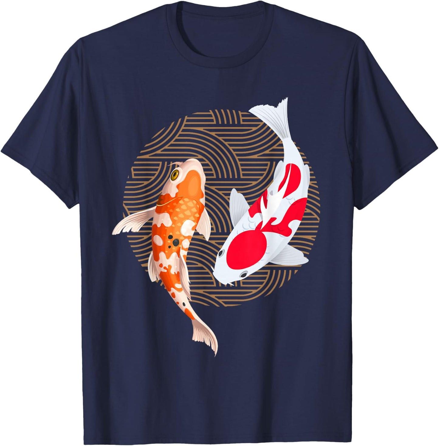 Koi Carp Fish Japanese T-Shirt - T-Shirt | Navy