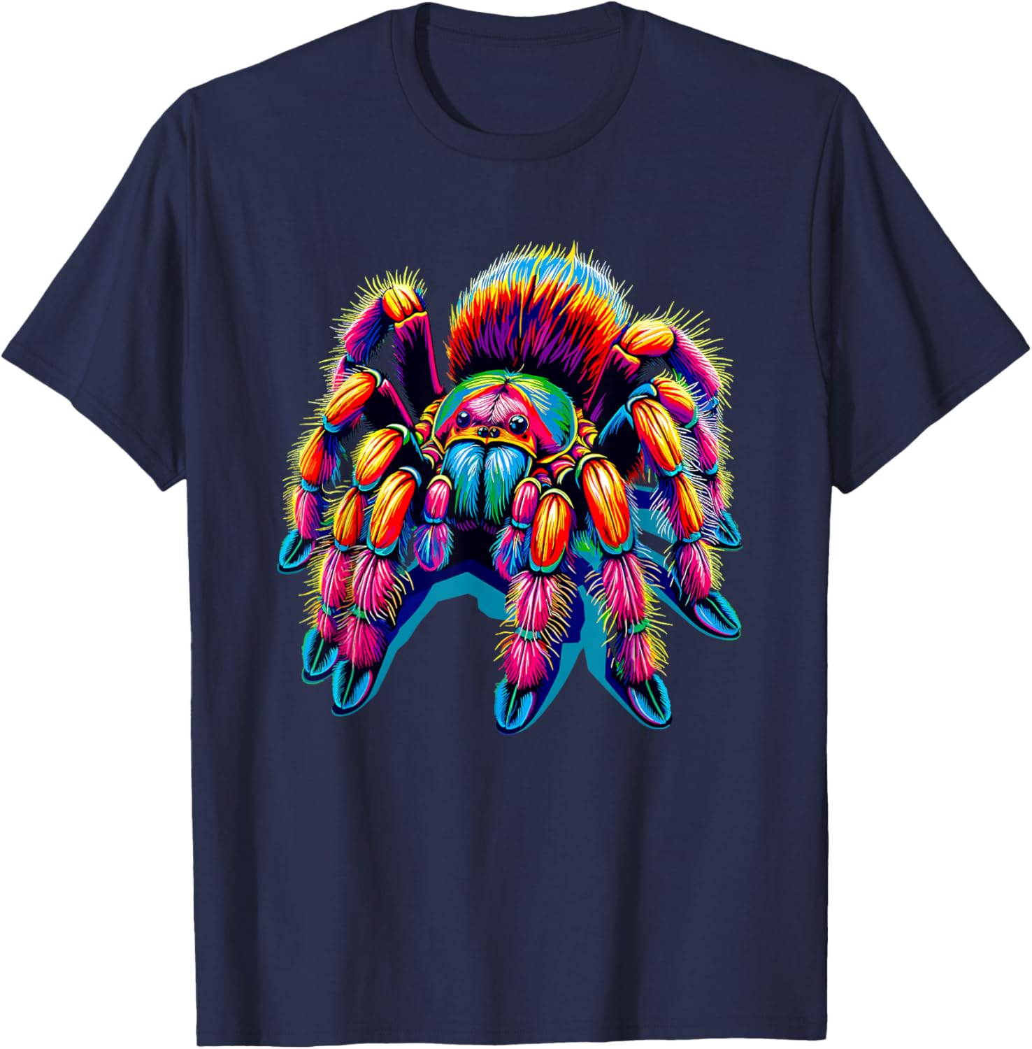 Colorful Pop Art Tarantulas Spider Tarantula Lover T-Shirt - T-Shirt | Navy