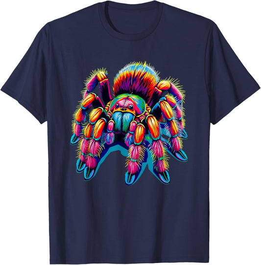Colorful Pop Art Tarantulas Spider Tarantula Lover T-Shirt - T-Shirt | Navy