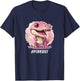Breast Cancer Awareness Dinosaur Lover Chemo Pink Ribbon T-Shirt - T-Shirt | Navy