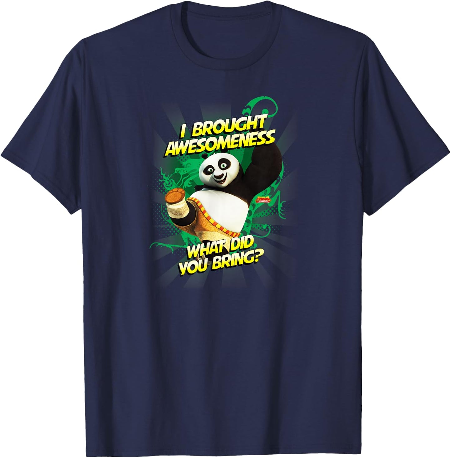 Kung Fu Panda: I Brought Awesome Po T-Shirt - T-Shirt | Navy