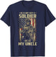 Not Just A Soldier He Is My Uncle US Veteran Family Matching T-Shirt - T-Shirt | Navy