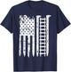 Railroad Spike American Flag Train Gift Railway Workers T-Shirt - T-Shirt | Navy