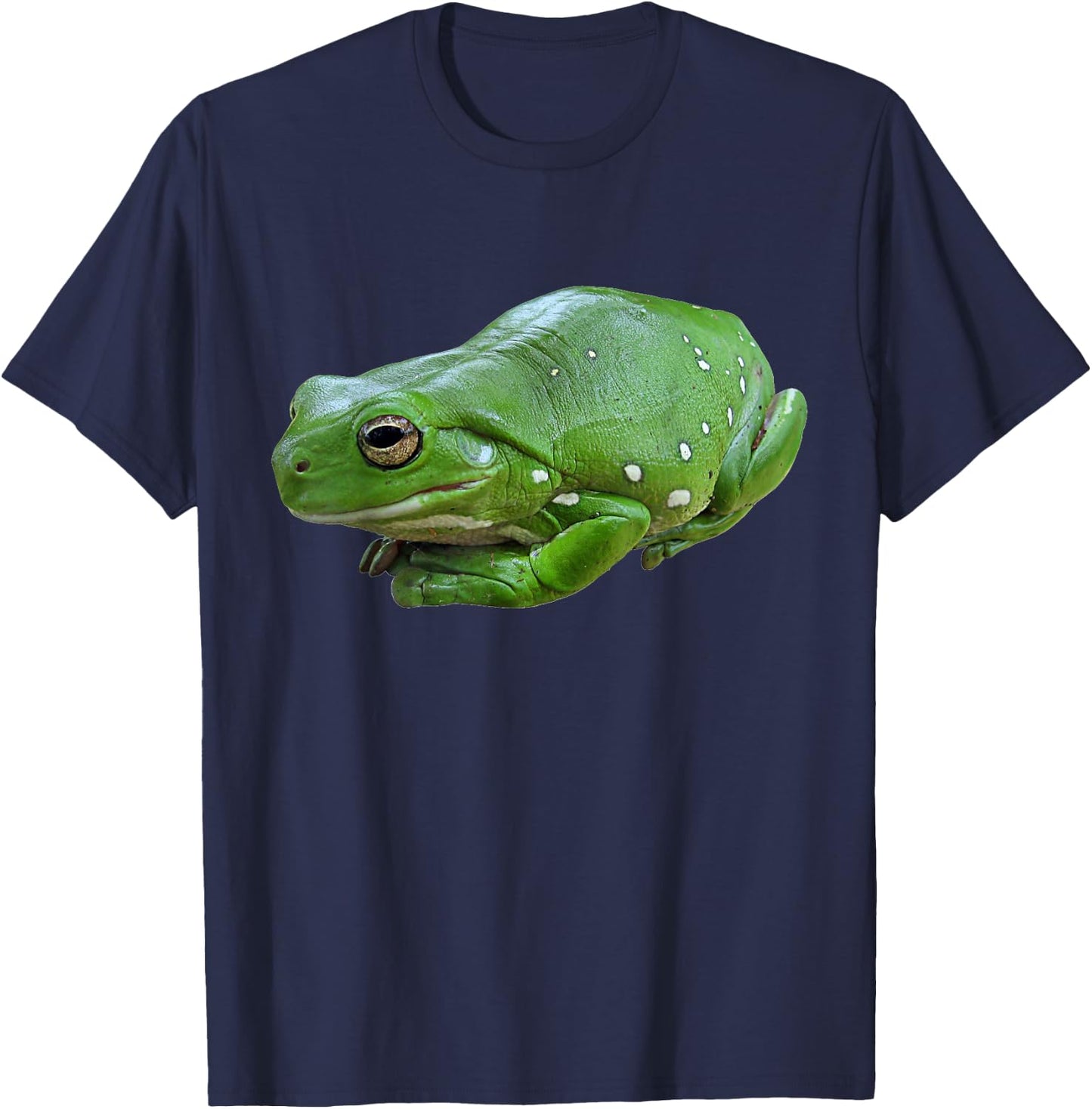 Dumpy Tree Frog White's Tree Frog Amphibian T-Shirt - T-Shirt | Navy