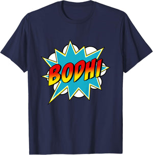 Kids Boys Bodhi Name Superhero Comic Book T-Shirt - T-Shirt | Navy