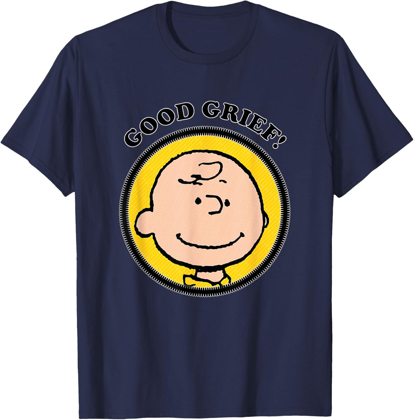 Peanuts Charlie Brown Good Grief T-Shirt - T-Shirt | Navy