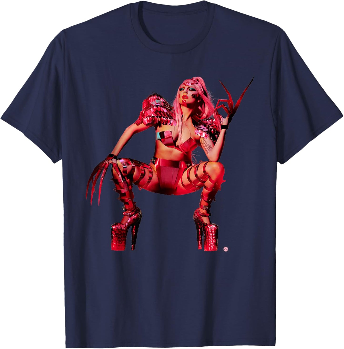 Official Lady Gaga Chromatica T-Shirt - T-Shirt | Navy