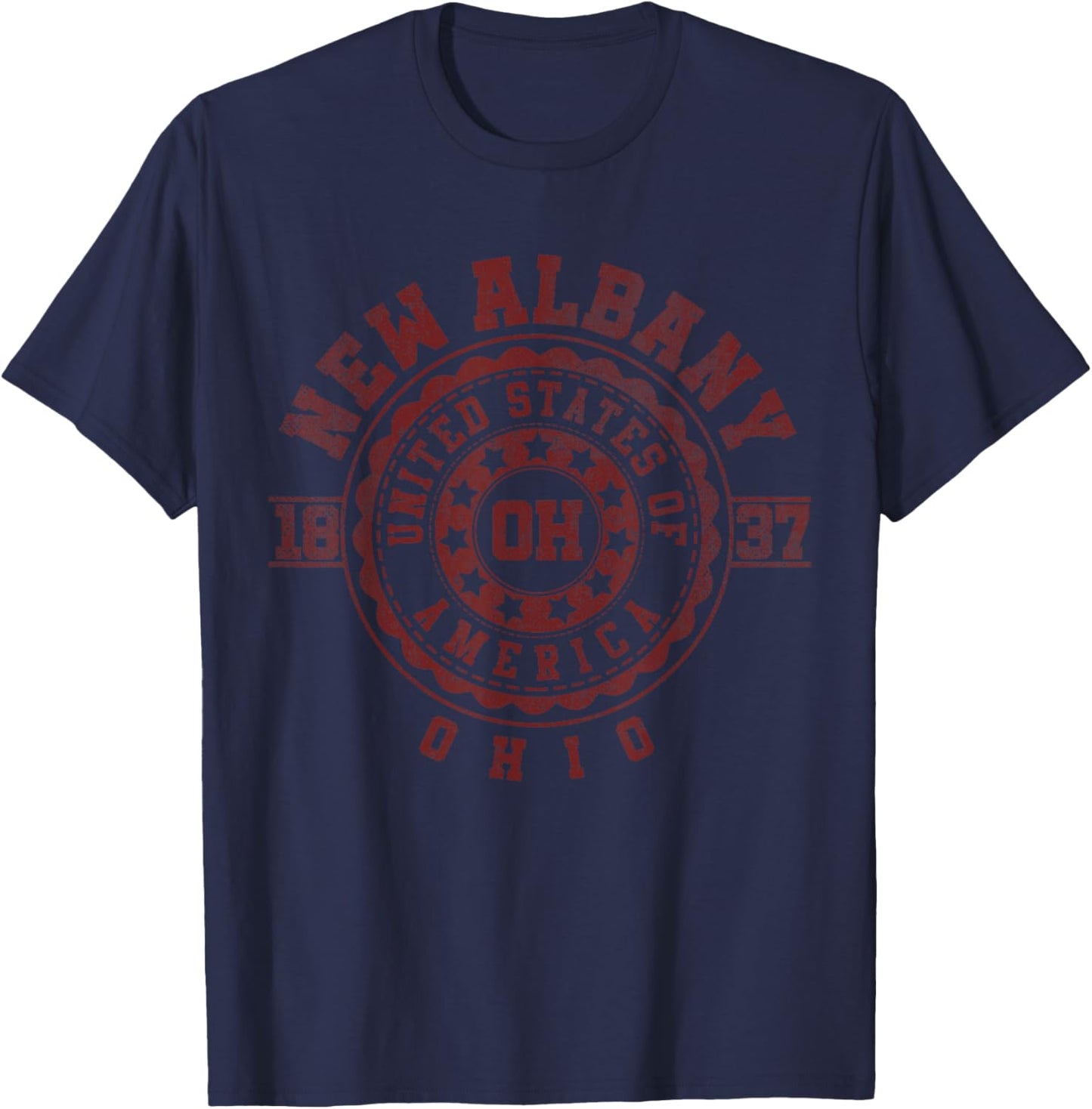 New Albany OH | Ohio Souvenir & Gift T-Shirt - T-Shirt | Navy
