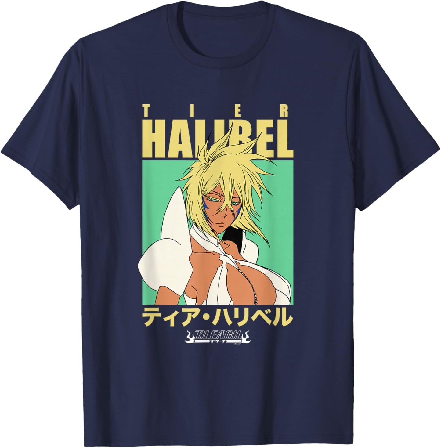 Bleach Tier Harribel Arrancar Anime T-Shirt - T-Shirt | Navy