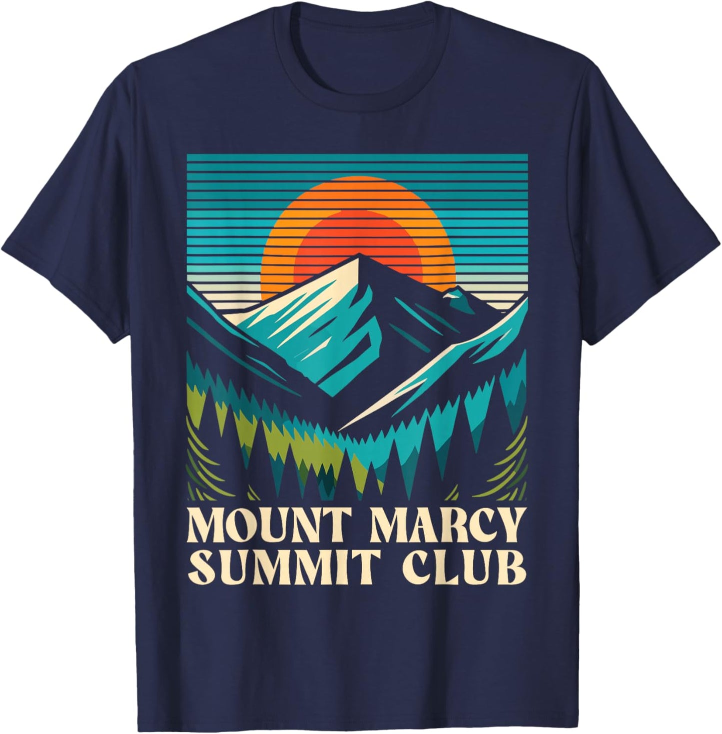 Mount Marcy Summit Club, Mt Marcy T-Shirt - T-Shirt | Navy
