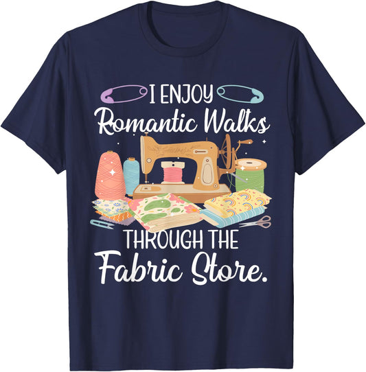 Funny Sewing Art For Mom Women Sewing Machine Quilting Sewer T-Shirt - T-Shirt | Navy