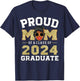 African Americans Proud Mom Of A Class Of 2024 Graduate T-Shirt - T-Shirt | Navy