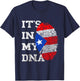 It is in My DNA Puerto Ricaner Genetics Puerto Rico T-Shirt - T-Shirt | Navy