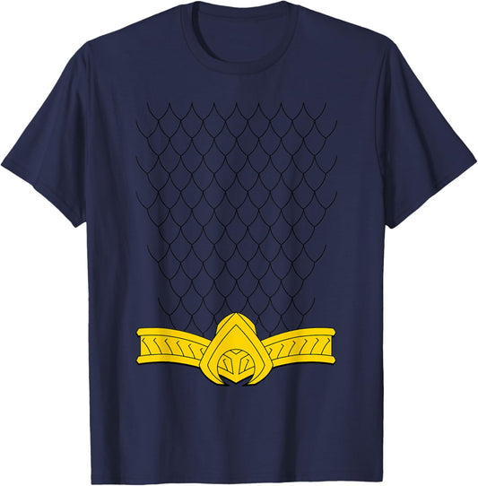 Aquaman New Uniform Halloween Costume T-Shirt - T-Shirt | Navy