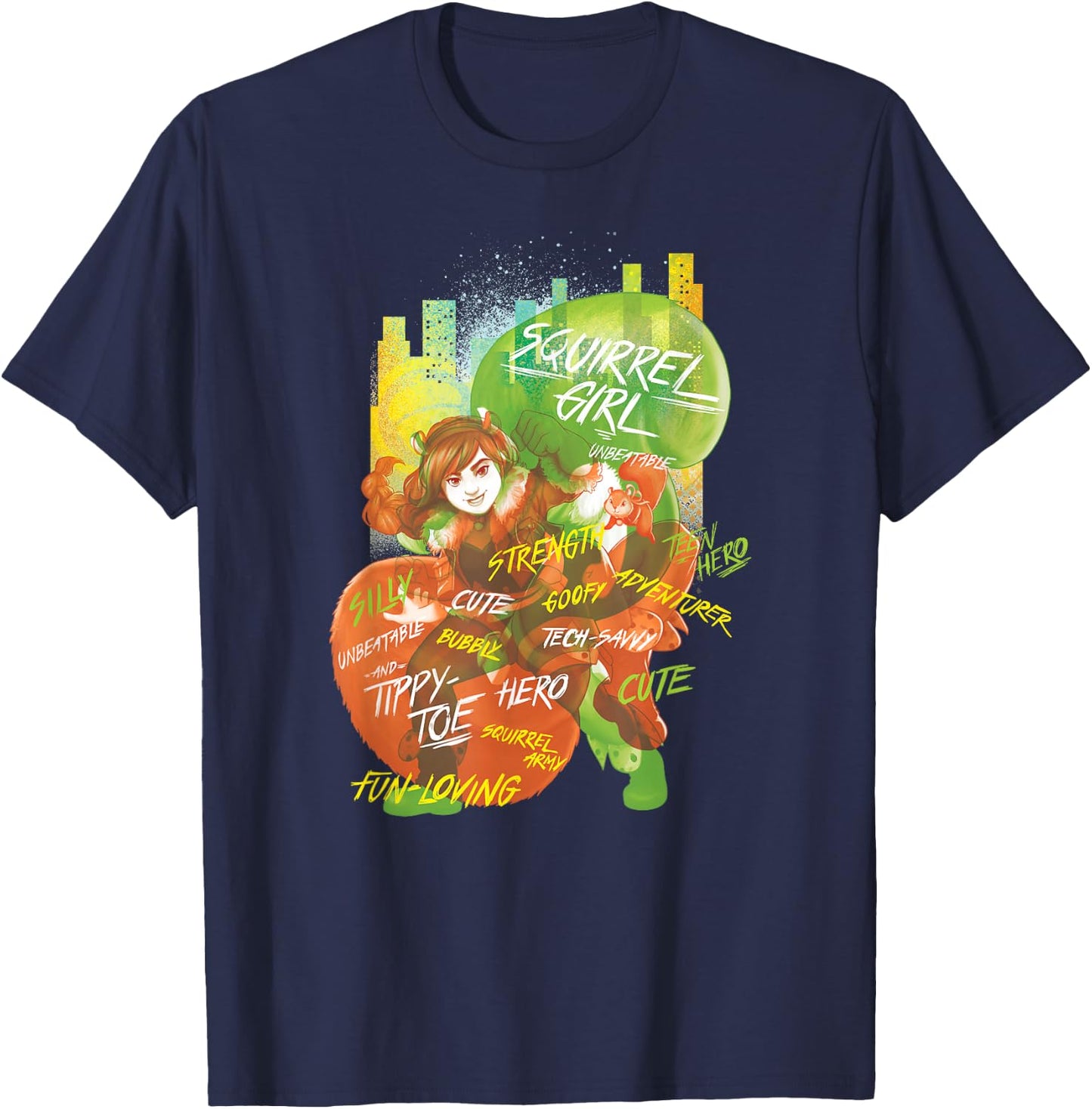Marvel Rising Secret Warriors Squirrel Girl T-Shirt - T-Shirt | Navy