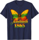 Juneteenth Butterfly Flag Celebrate Black Freedom Since 1865 T-Shirt - T-Shirt | Navy