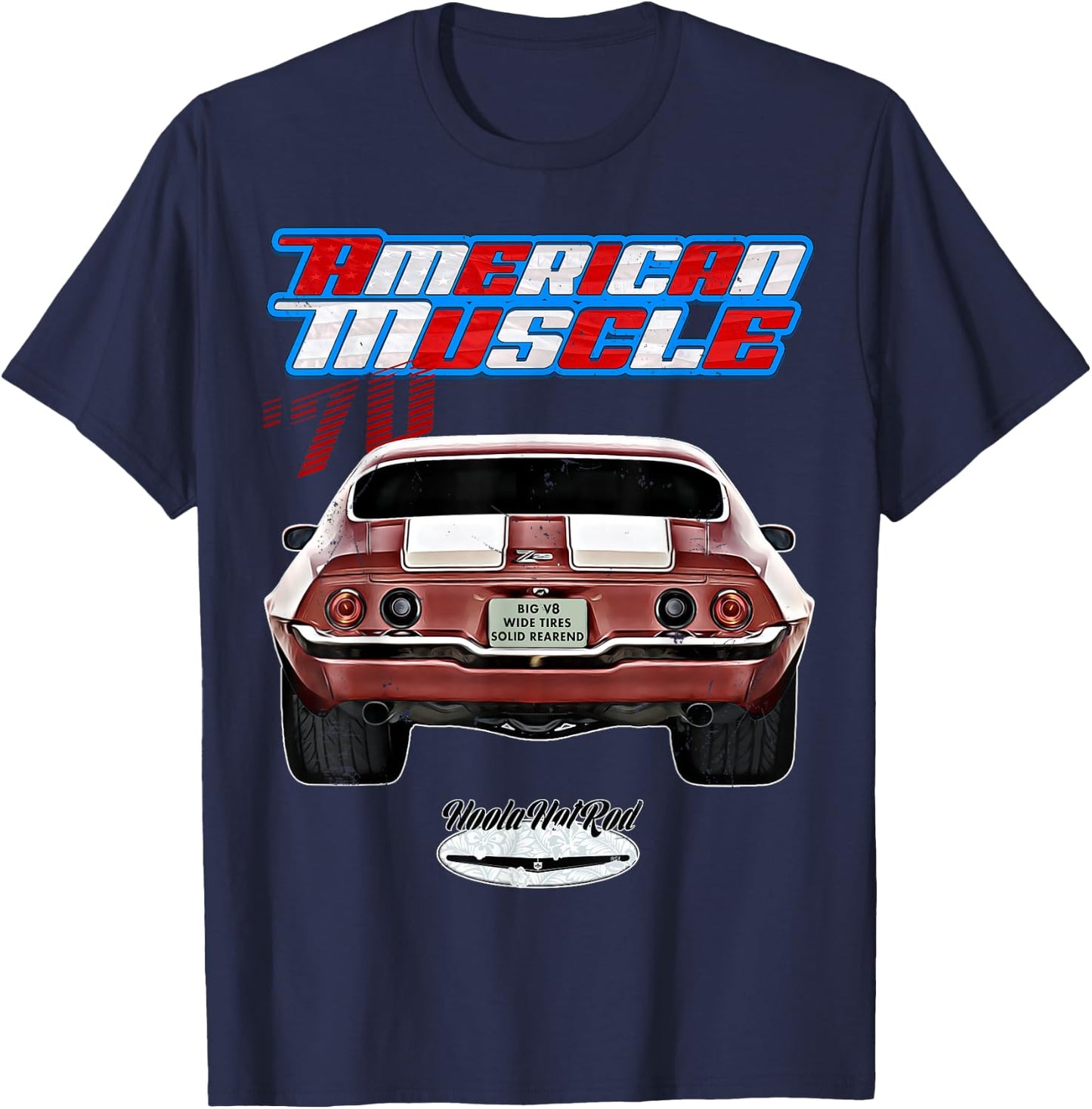 1970 Street Drag Car 70 HotRod Hot Rod Custom Oldtimer Oldie T-Shirt - T-Shirt | Navy