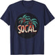 Pal Trees Vacation in Southern California for SoCal Lovers T-Shirt - T-Shirt | Navy
