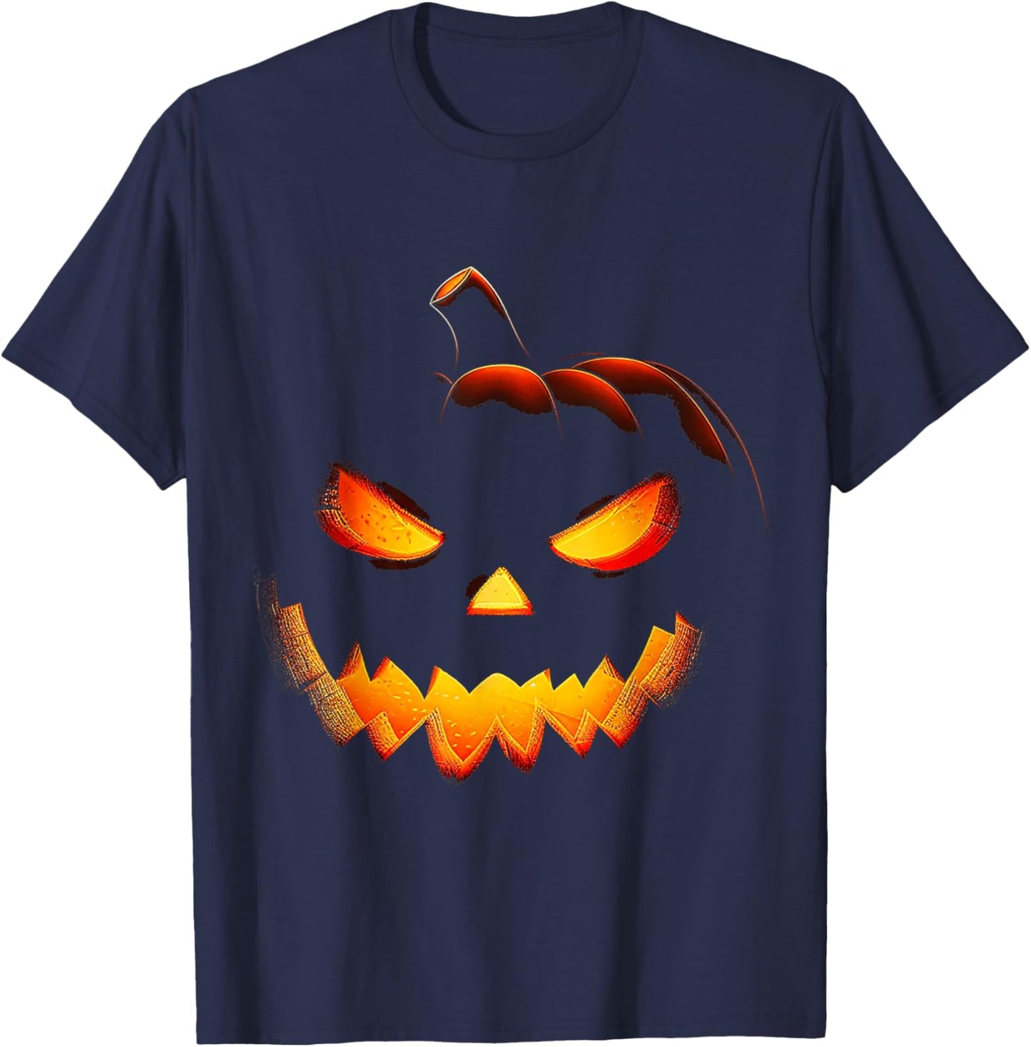 Pumpkin Costume Halloween Spooky Art Pumpkin T-Shirt - T-Shirt | Navy