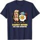 Bacon Egg And Cheese Funny Breakfast Eggspect T-Shirt - T-Shirt | Navy