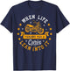 Bikers When Life Throws You A Curve Lean Into It Motorcycle T-Shirt - T-Shirt | Navy