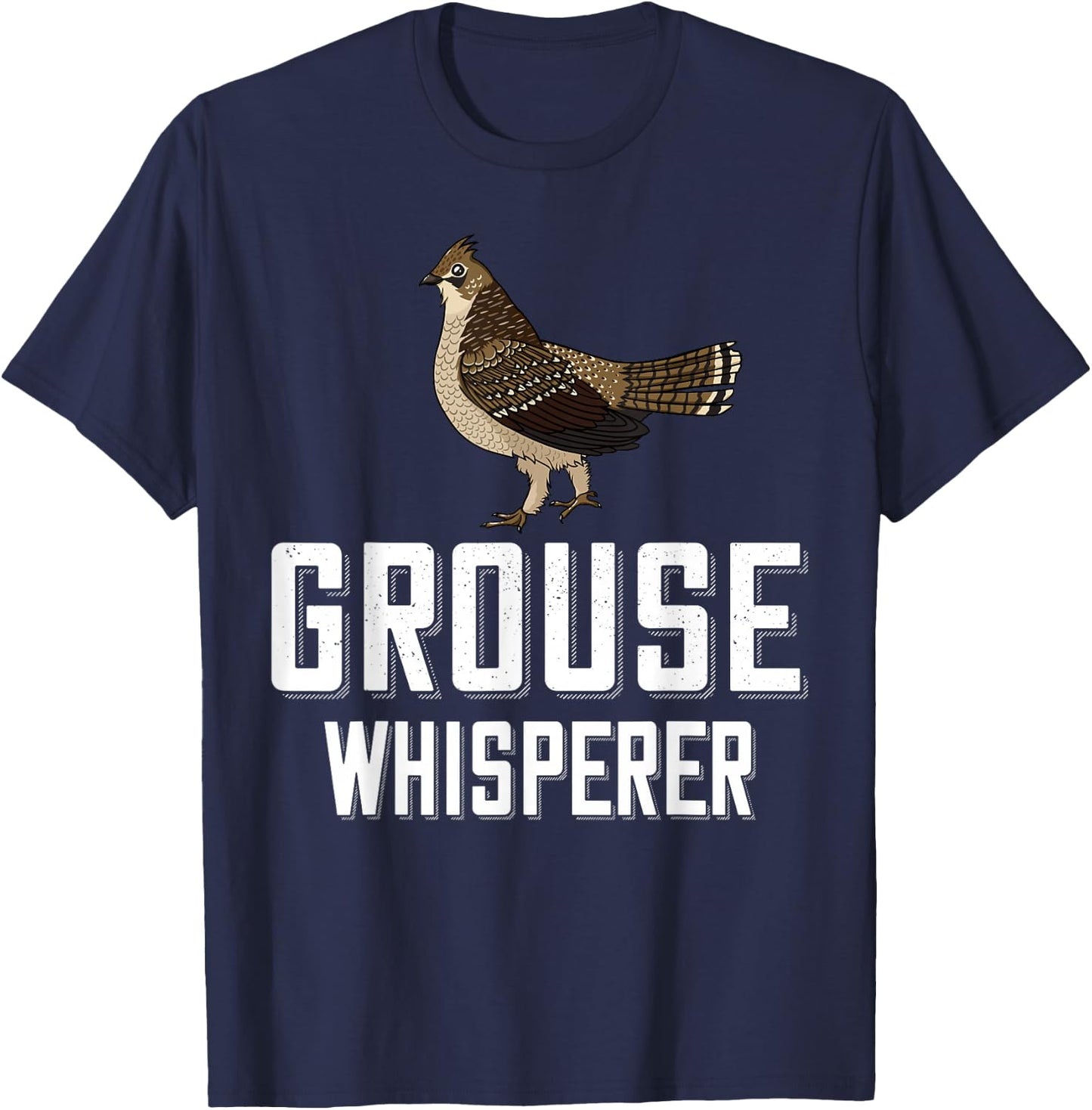 Ruffed Grouse Bird Gift Hunting Spruce Grouse T-Shirt - T-Shirt | Navy