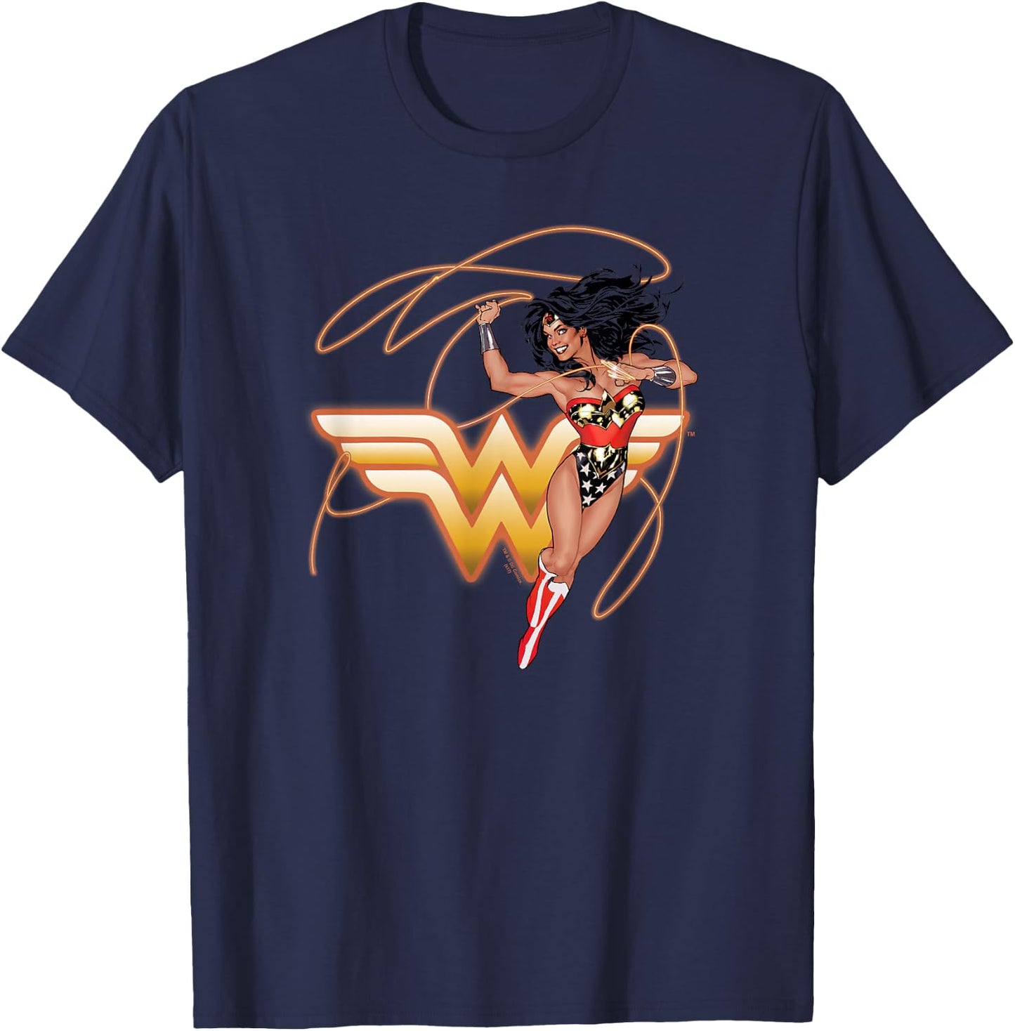 Wonder Woman Glowing Lasso T-Shirt - T-Shirt | Navy
