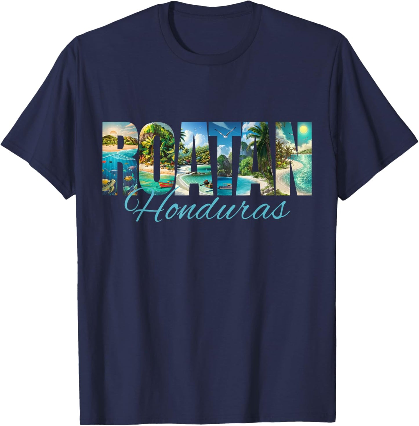 Roatan Honduras T-Shirt - T-Shirt | Navy