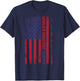 World's Greatest Gramps Vintage Father's Day Grandpa US Flag T-Shirt - T-Shirt | Navy