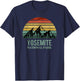 Vintage Yosemite National Park Mountain California T-Shirt - T-Shirt | Navy