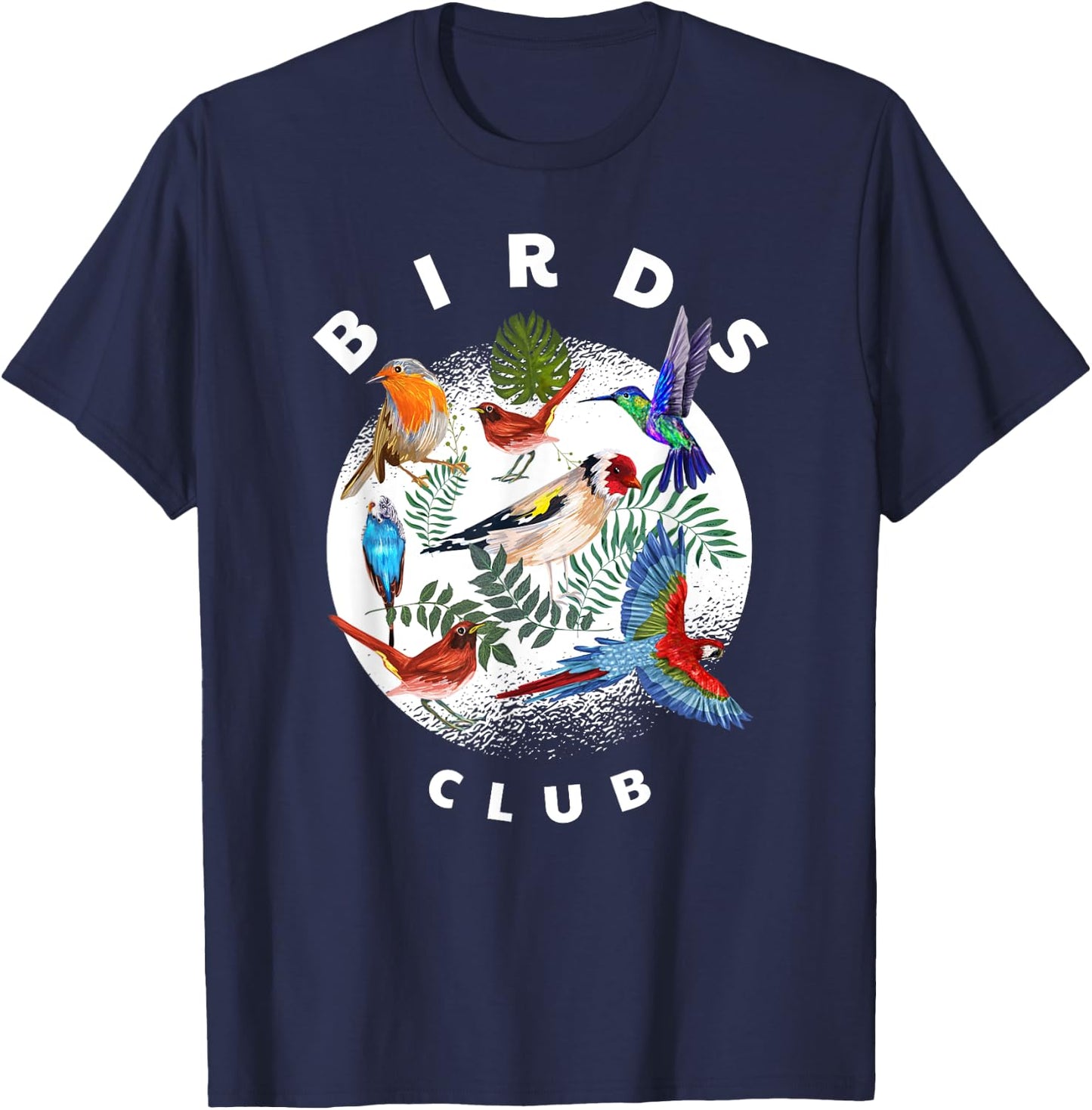 Bird Lover Gifts Men - Birds Club - Bird Watching T-Shirt - T-Shirt | Navy