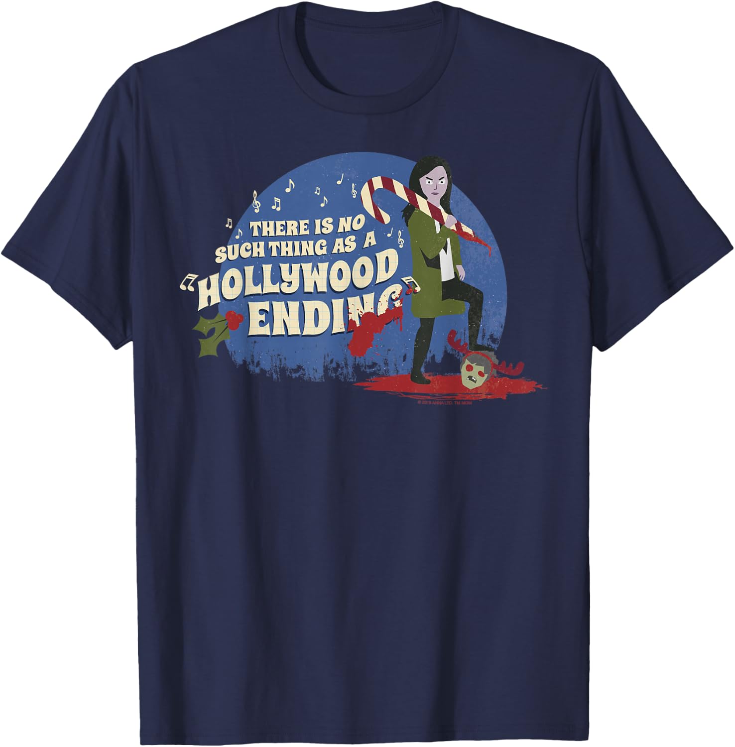 Anna and the Apocalypse No Hollywood Ending T-Shirt - T-Shirt | Navy