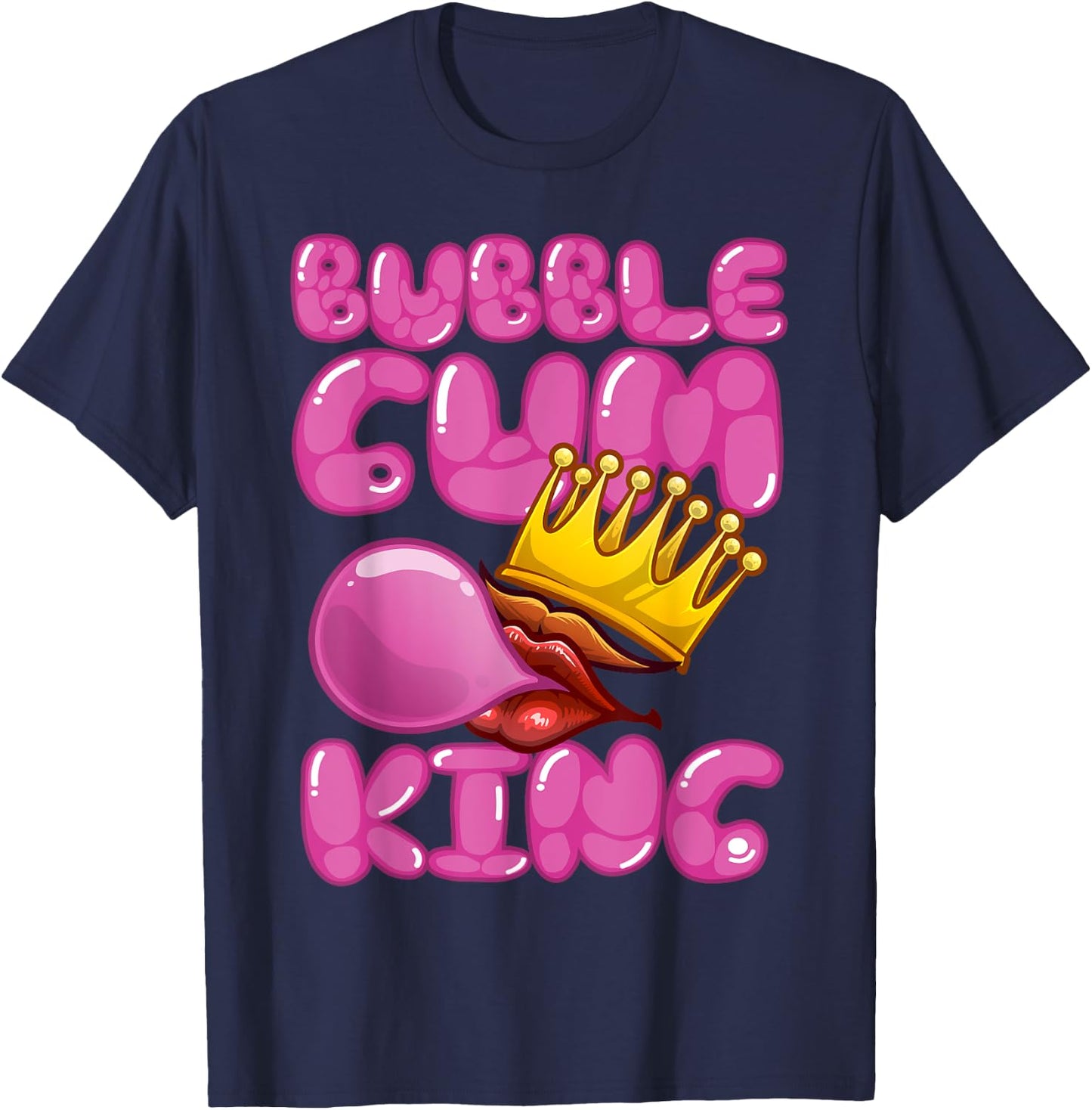 Cool Bubble Gum Design Boys Bubble Gum Candy Lover T-Shirt - T-Shirt | Navy