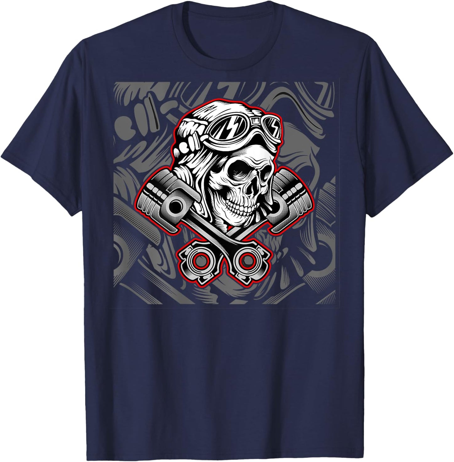 Motorcycle Riders and - Biker T-Shirt - T-Shirt | Navy