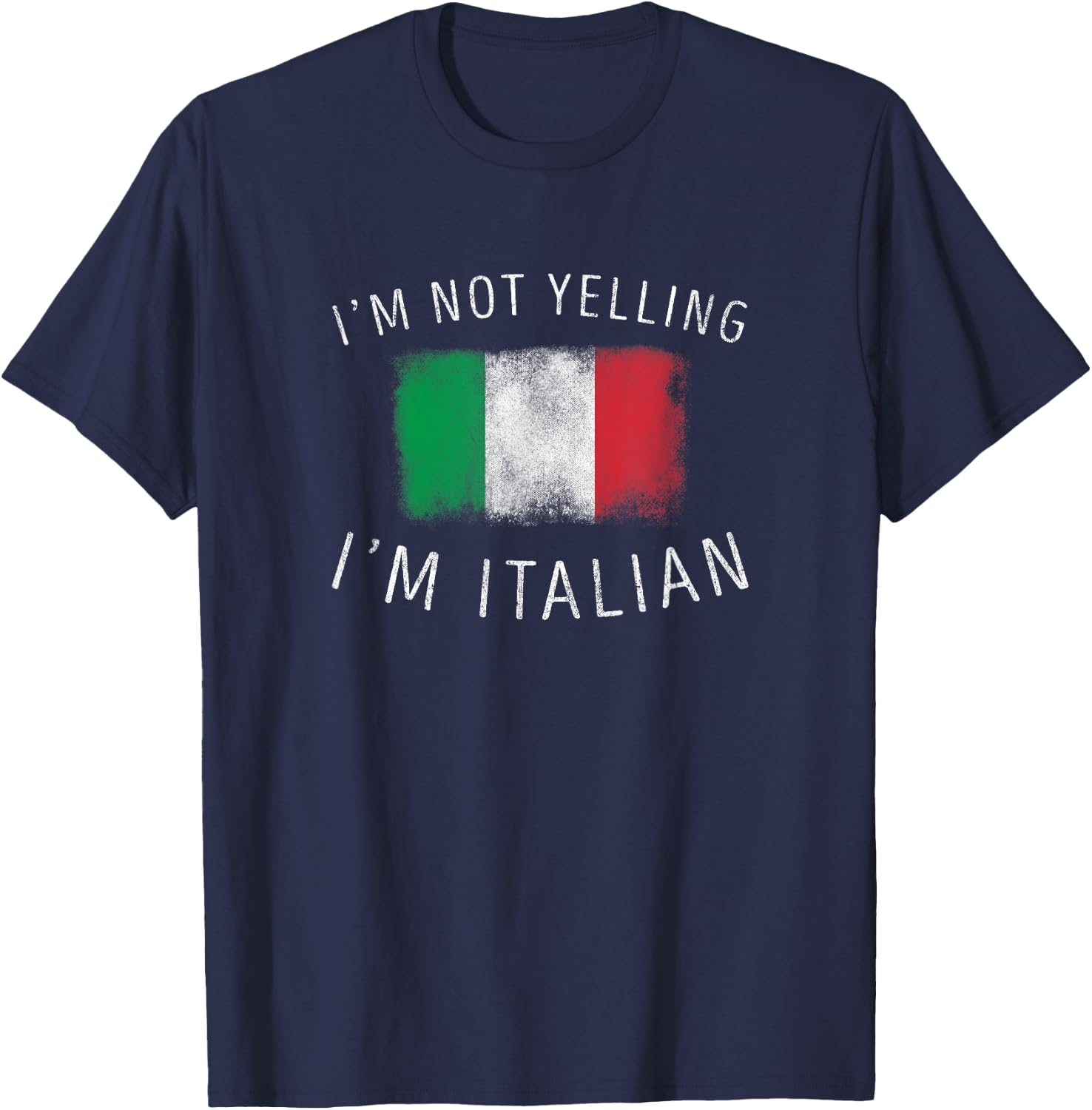 I don't scream, I'm Italian - Italy Pride T-Shirt - T-Shirt | Navy