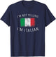 I don't scream, I'm Italian - Italy Pride T-Shirt - T-Shirt | Navy