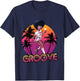 Afro Groove Roller Skates Retro 80s 70s Disco Funk Star T-Shirt - T-Shirt | Navy